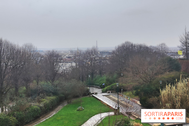 Visuel Paris 20e - parc de Belleville hiver