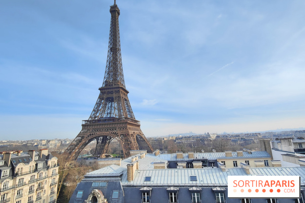 Visuel Paris 15e - Tour Eiffel hiver toits paris