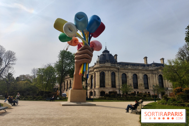 Visuel Paris 8e - printemps Jeff Koons jardin Champs Elysées