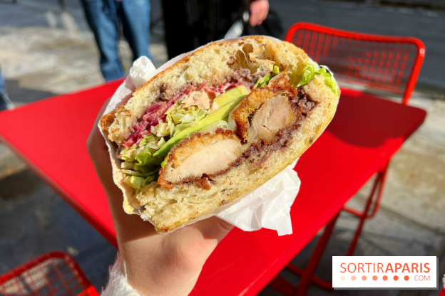 Kiss - Sandwich poulet frit, avocat, focaccia