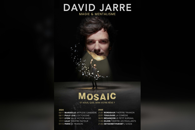 David Jarre, le premier one man show du magicien au Trianon à Paris