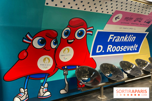 Jeux olympiques et paralympiques Paris 2024 - Visuel - métro Roosevelt