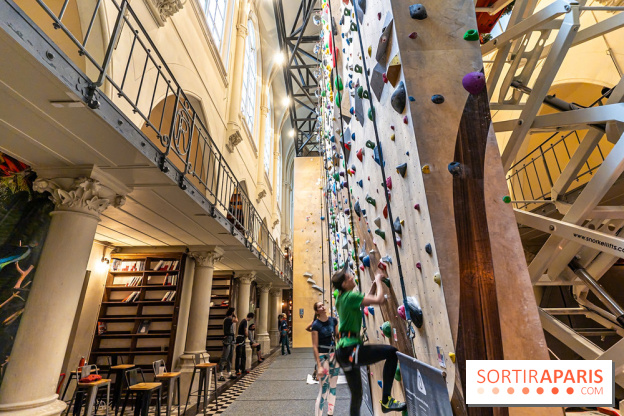 Climbing District Saint-Lazare, la salle d'escalade et espace coworking cachée dans une chapelle