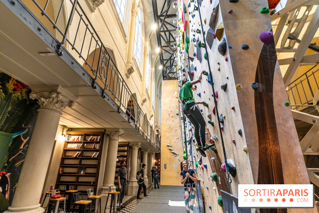 Climbing District Saint-Lazare, la salle d'escalade et espace coworking cachée dans une chapelle