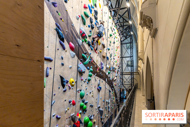 Climbing District Saint-Lazare, la salle d'escalade et espace coworking cachée dans une chapelle -  A7C8021