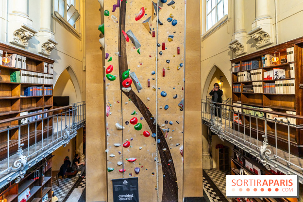Climbing District Saint-Lazare, la salle d'escalade et espace coworking cachée dans une chapelle -  A7C8024