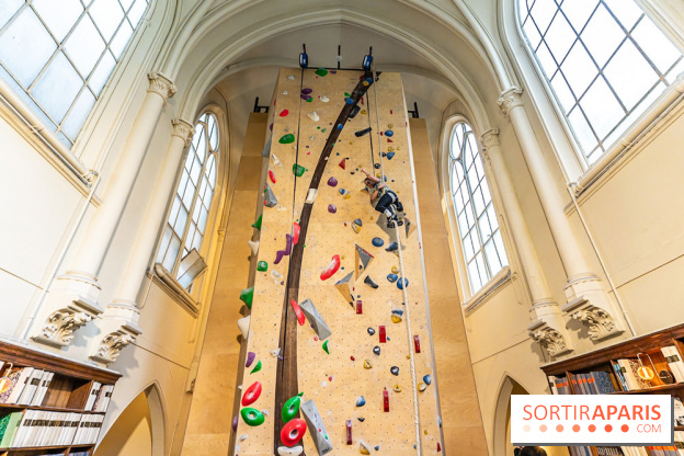 Climbing District Saint-Lazare, la salle d'escalade et espace coworking cachée dans une chapelle