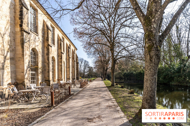 L'Abbaye de Royaumont - les photos -  Pignon ouest du bâtiment des latrines - terrasse