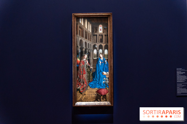 Exposition Revoir Van Eyck, La Vierge du chancelier Rolin au Musée du Louvre - L'Annonciation
