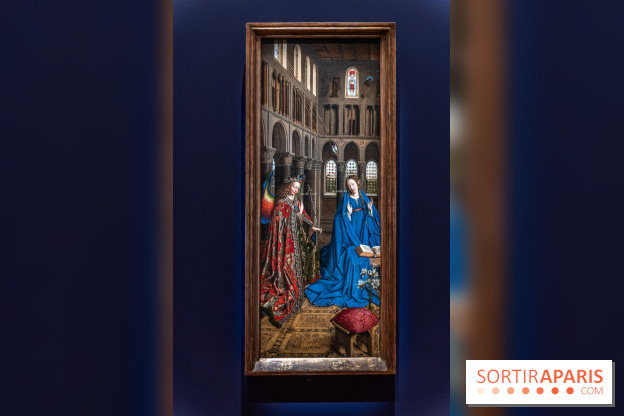 Exposition Revoir Van Eyck, La Vierge du chancelier Rolin au Musée du Louvre - L'Annonciation