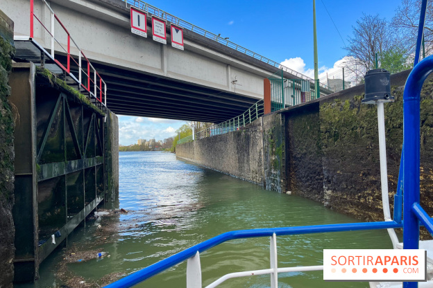 Croisière olympique sur l'île Saint-Denis - écluse de la briche