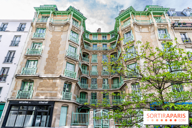 Insolite, la façade originale de la rue Blomet Paris 15e - photos