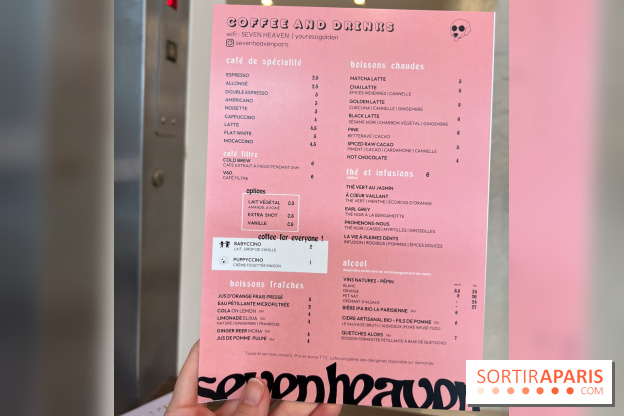Seven Heaven, le coffee shop dog's friendly et kid's friendly de Paris 11e - carte - menu