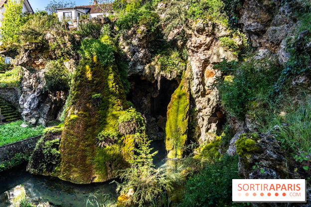Parc du Dr Fauvel à Villennes sur Seine, grotte et cascades
