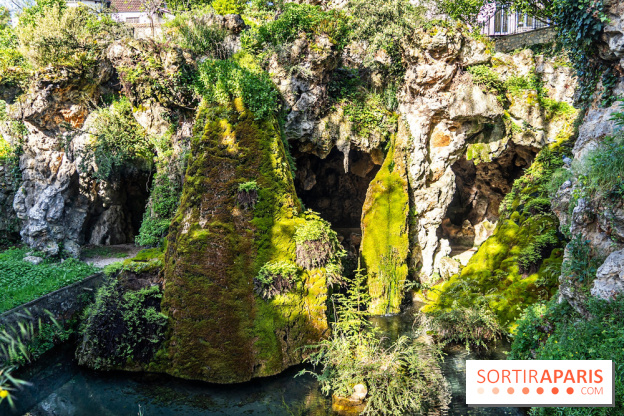 Parc du Dr Fauvel à Villennes sur Seine, grotte et cascades