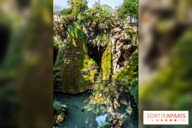 Parc du Dr Fauvel à Villennes sur Seine, grotte et cascades
