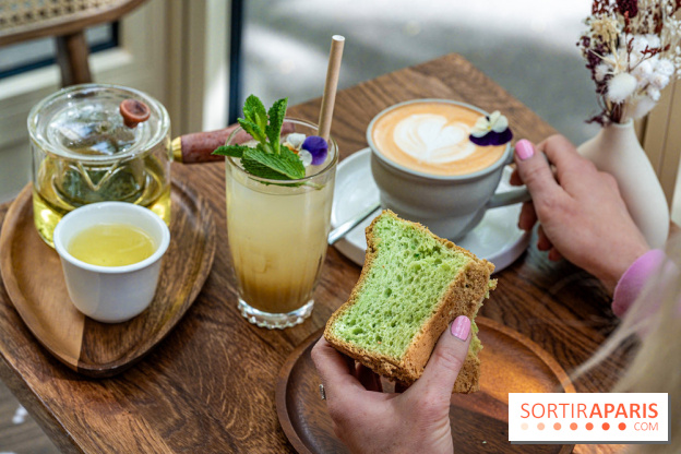 Fu Patisserie et coffee shop Paris 13e -  chiffon cake pandan coco