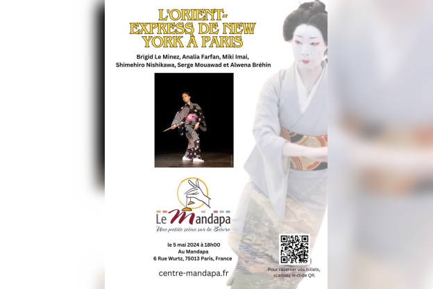 Spectacle de danse: "L'Orient-Express de New York à Paris" le 5 mai à 18h au Mandapa