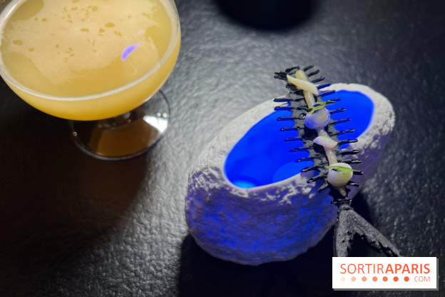 Quelque Part - Chips encre de seiche et couteau