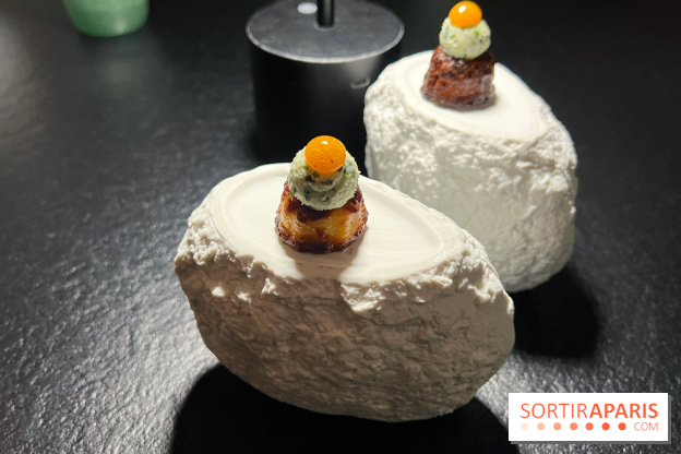 Quelque Part - Cannelé carbonara de la mer