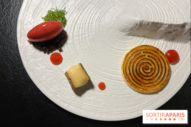 Quelque Part - Reblochon, sorbet fraise cumin