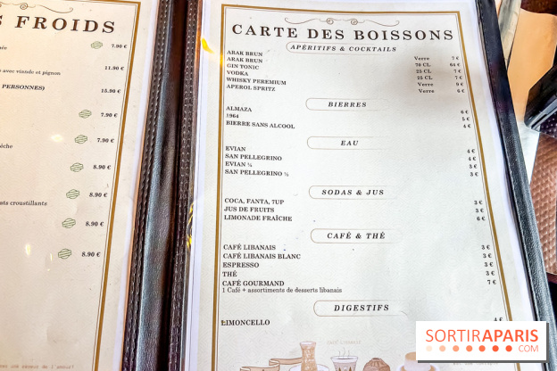 Boulevard Beirut, restaurant Libanais à Poissy - carte - menu