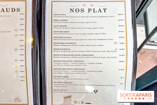 Boulevard Beirut, restaurant Libanais à Poissy - carte - menu