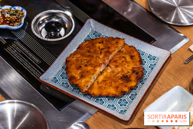 Hwaro Grill, le barbecue Coréen Paris 15e -  galette coreenne