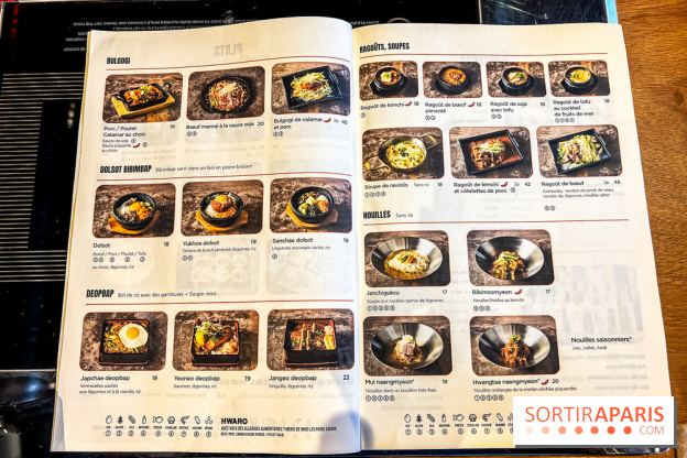 Hwaro Grill, le barbecue Coréen Paris 15e - carte - menu