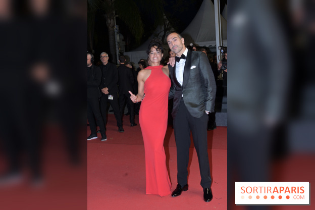 ©Rachid Bellak - Cannes 2024 : Tapis Rouge - The Shrouds  - Michelle Rodriguez et Mohammed Al Turki 