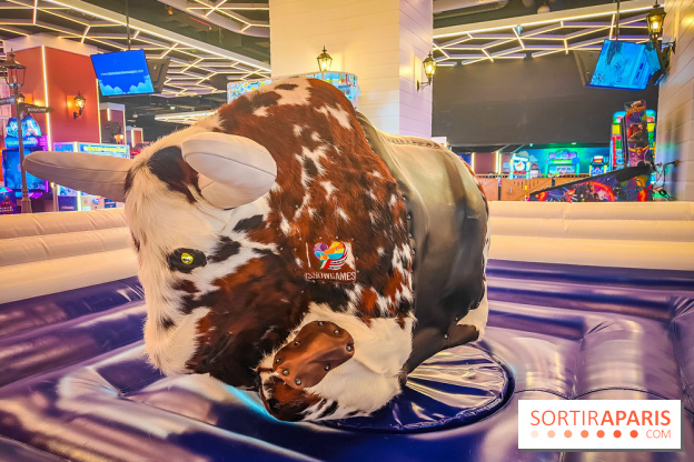 La Tête dans les Nuages - la Défense - taureau mécanique