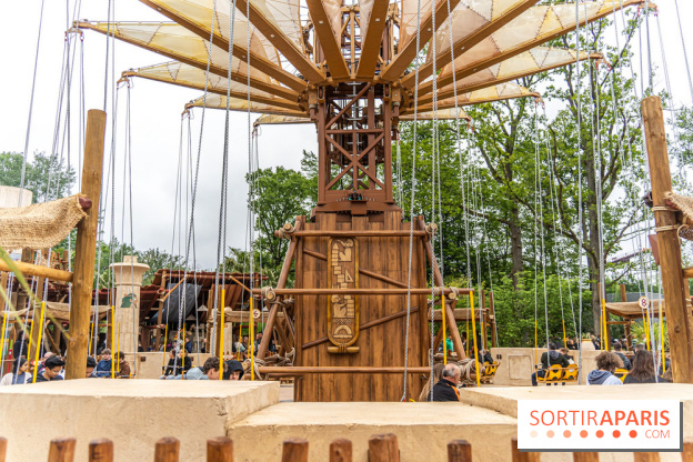 Parc Astérix : inauguration de la Tour Numérobis avec Jamel Debbouze