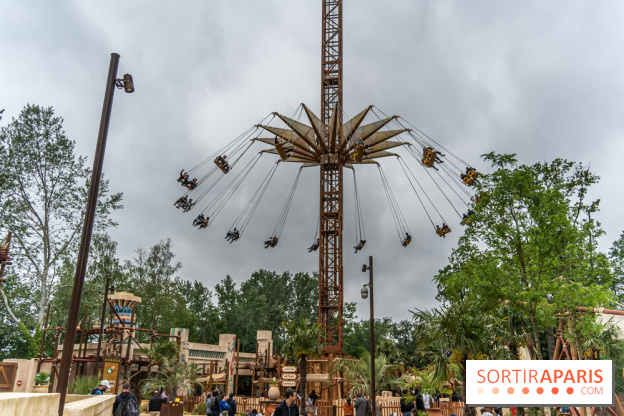 Parc Astérix : inauguration de la Tour Numérobis avec Jamel Debbouze