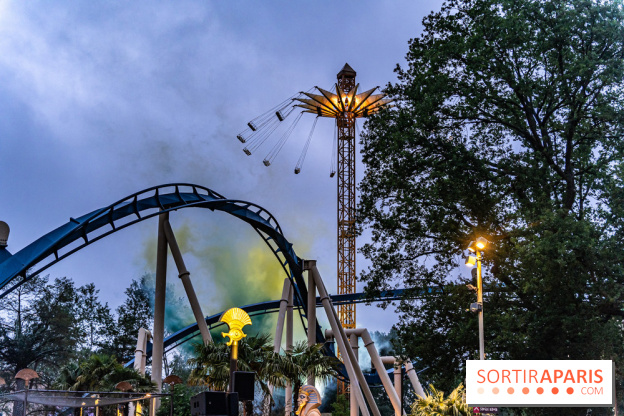 Parc Astérix : inauguration de la Tour Numérobis avec Jamel Debbouze