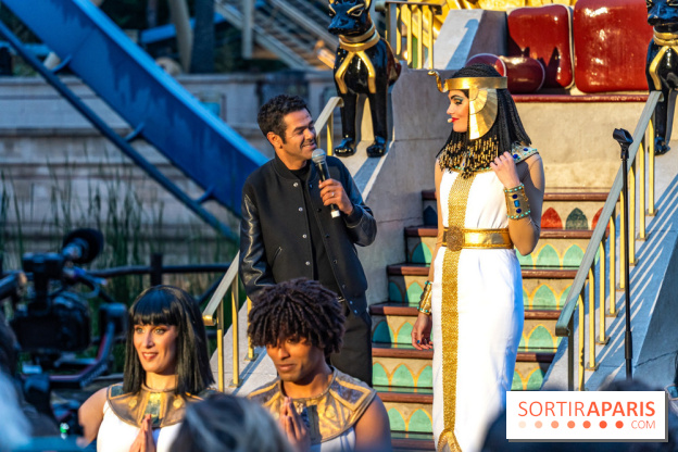 Parc Astérix : inauguration de la Tour Numérobis avec Jamel Debbouze