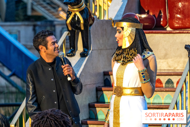 Parc Astérix : inauguration de la Tour Numérobis avec Jamel Debbouze
