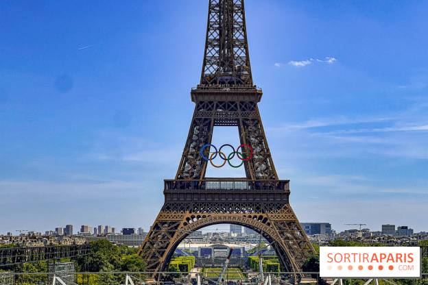Tour Eiffel anneaux jeux olympiques Paris 2024