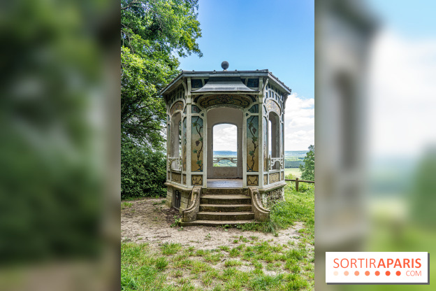 Le kiosque du belvédère de Chatillon à Risny-sur-Seine en Yvelines