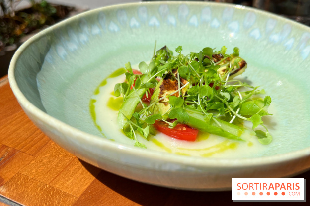 Petit Boutary - Gaspacho d'asperges, avocat poêlé
