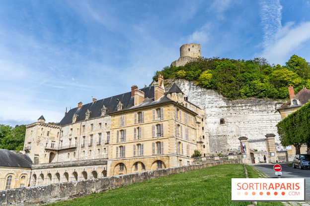 Le Château de la Roche Guyon, le château troglodyte dans le Val-d'Oise - 95 -  vue façade