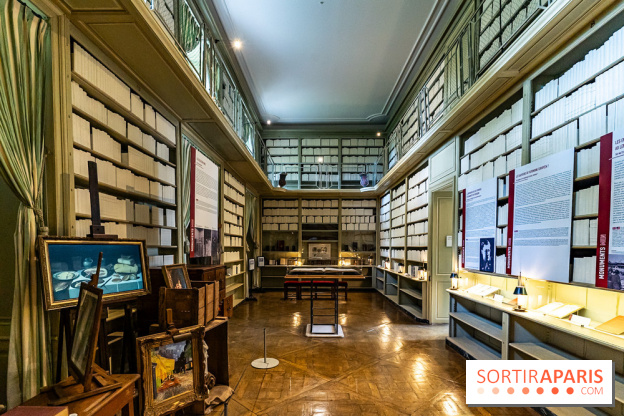 Le Château de la Roche Guyon, le château troglodyte dans le Val-d'Oise - 95 -  bibliothèque