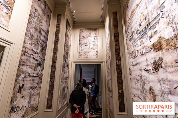 Le Château de la Roche Guyon, le château troglodyte dans le Val-d'Oise - 95 -  tentures