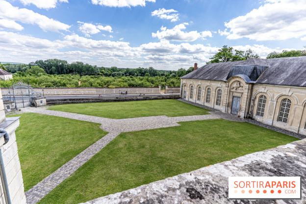 Le Château de la Roche Guyon, le château troglodyte dans le Val-d'Oise - 95 -  terrasse