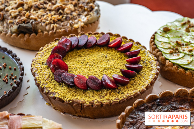 Taårtt, la pâtisserie - salon de thé Paris 15e aux tartes en tous genres - tarte clafoutis cerises et pistache