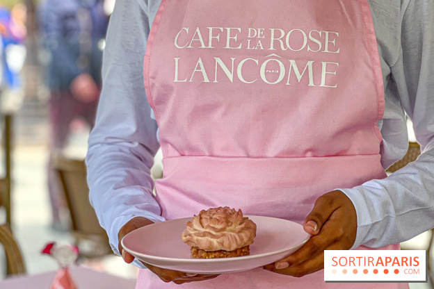 Le Café de la Rose Lancôme par Nina Métayer sur les Champs-Elysées à Paris - Exposition Siège Social Sisley 1086180