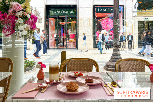 Le Café de la Rose Lancôme par Nina Métayer sur les Champs-Elysées à Paris - Exposition Siège Social Sisley 1086192