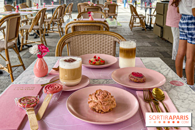 Le Café de la Rose Lancôme par Nina Métayer sur les Champs-Elysées à Paris - Exposition Siège Social Sisley 1086222