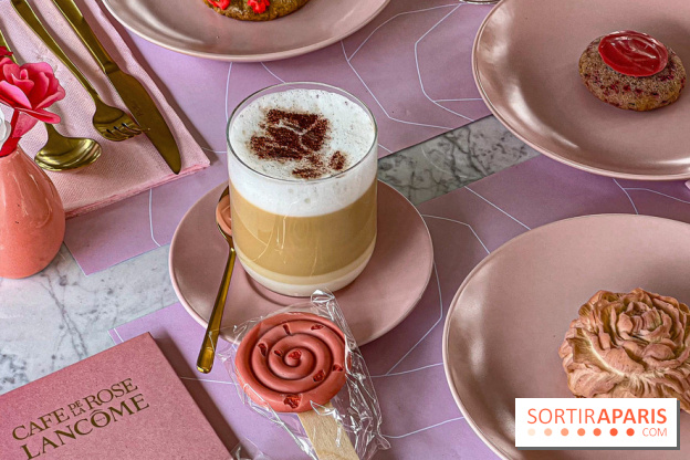 Le Café de la Rose Lancôme par Nina Métayer sur les Champs-Elysées à Paris - Exposition Siège Social Sisley 1086256