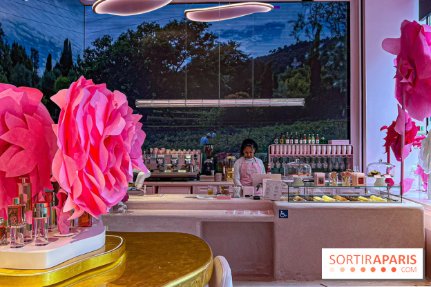 Le Café de la Rose Lancôme par Nina Métayer sur les Champs-Elysées à Paris - Exposition Siège Social Sisley 1086303