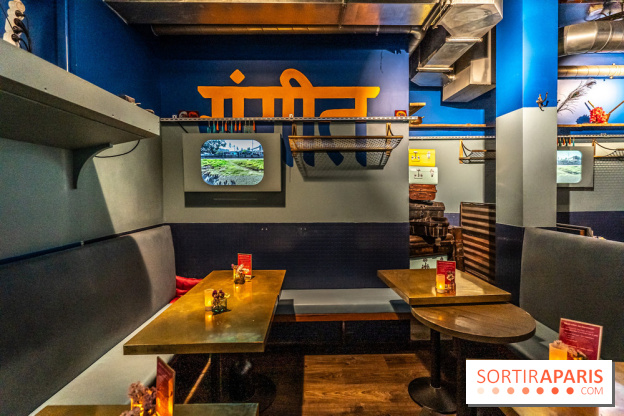 Brunch indien à Paris par Baranaan et Pingwoo -  salle restaurant Paris 10e